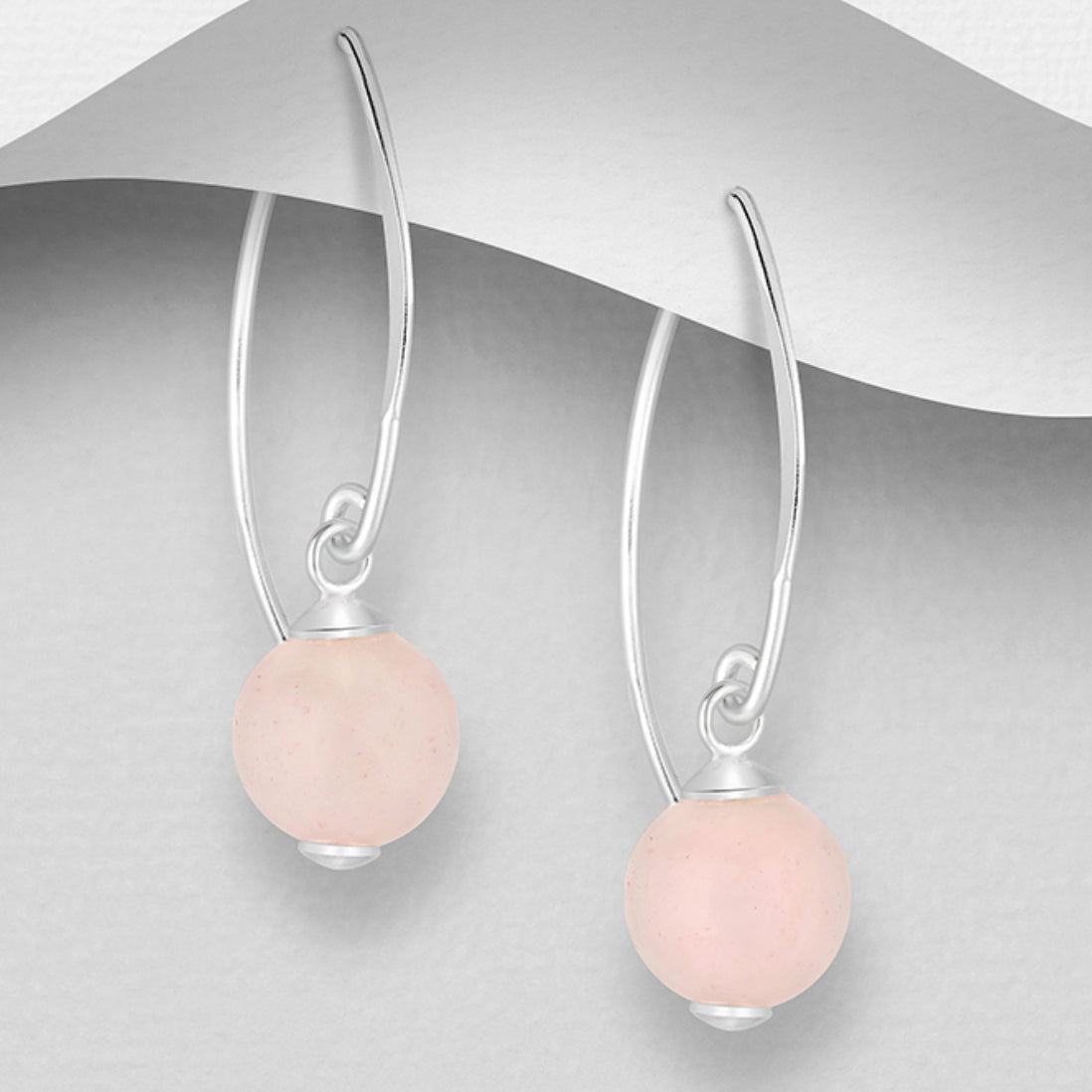 Rose Quartz Earring image 0