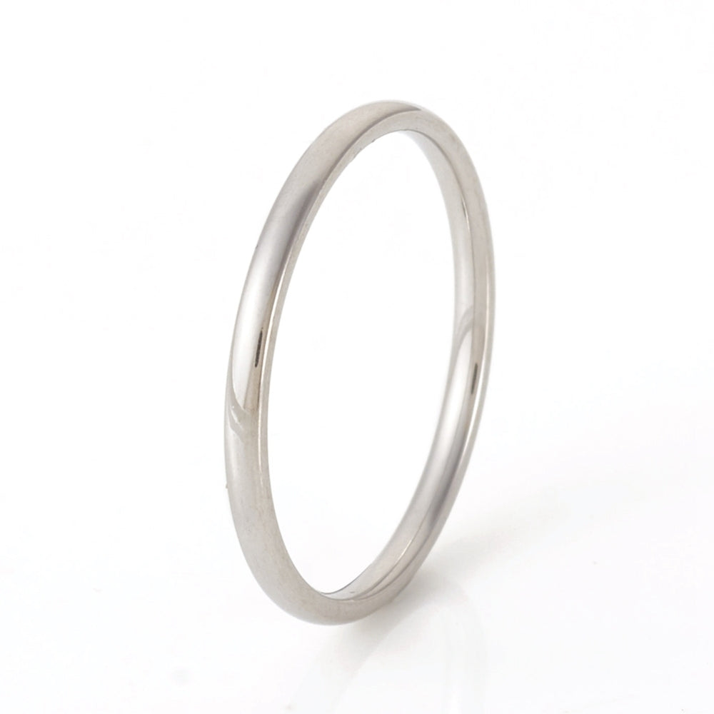 Thick Stackable Rings - Gold or Silver Stainless Steel