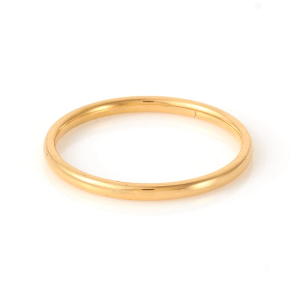 Thick Stackable Rings - Gold or Silver Stainless Steel