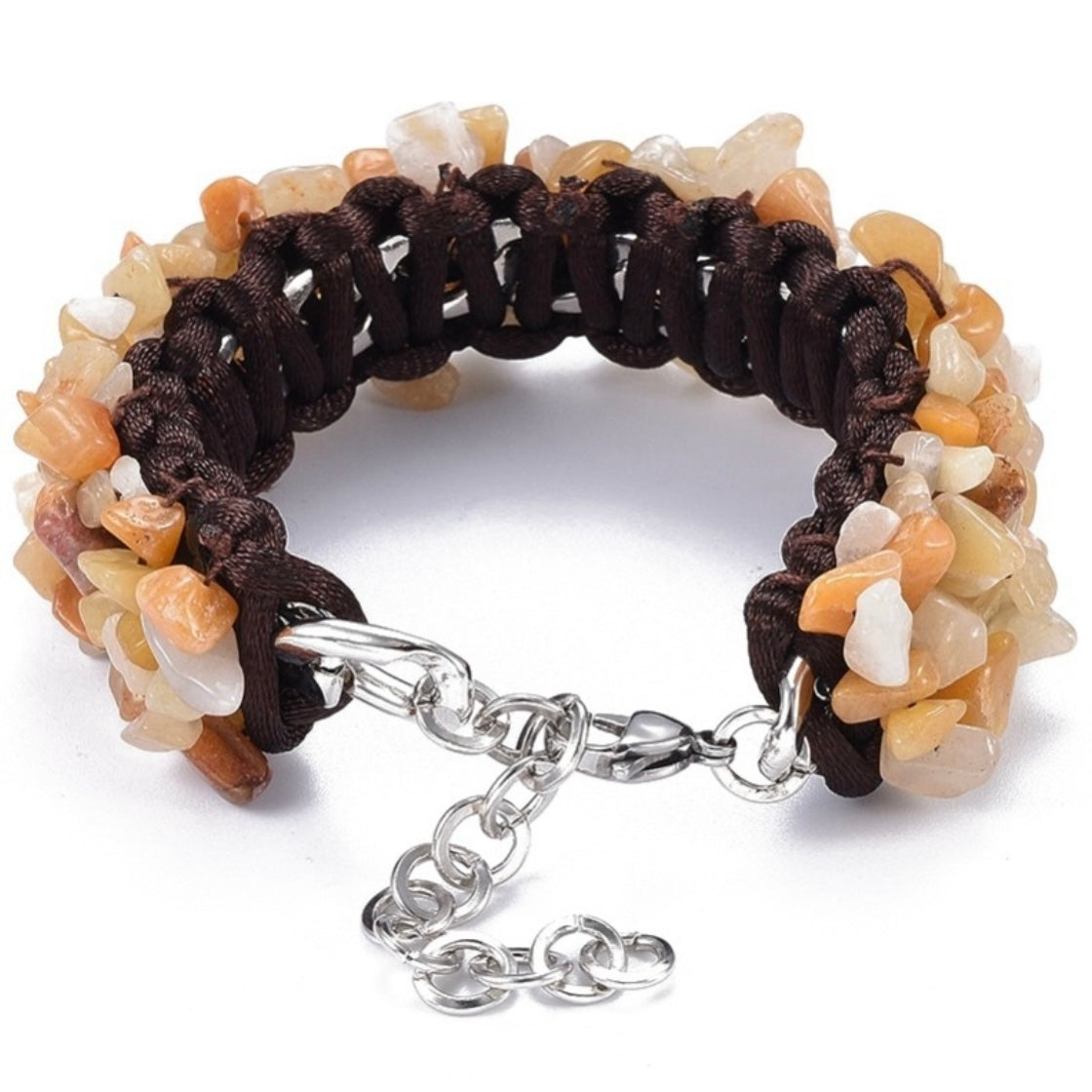 Natural Gemstone Chip Bracelet image 2