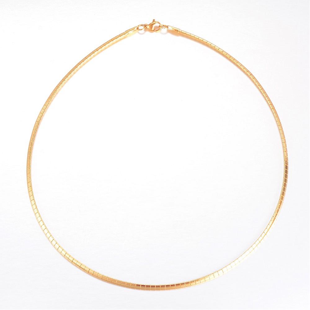 Italian Omega Gold Necklace image 0