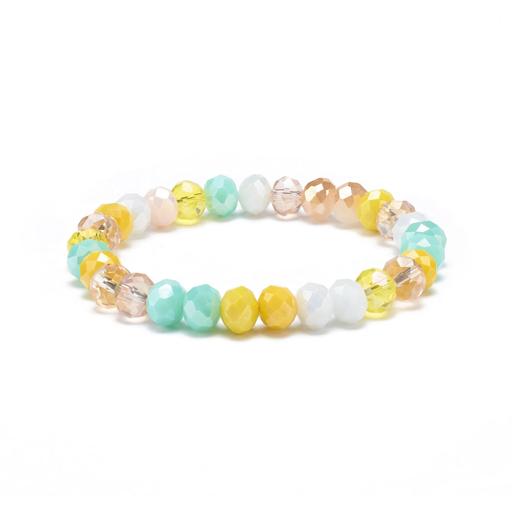 QueLindo - Yellow Crystal Glass Bracelet