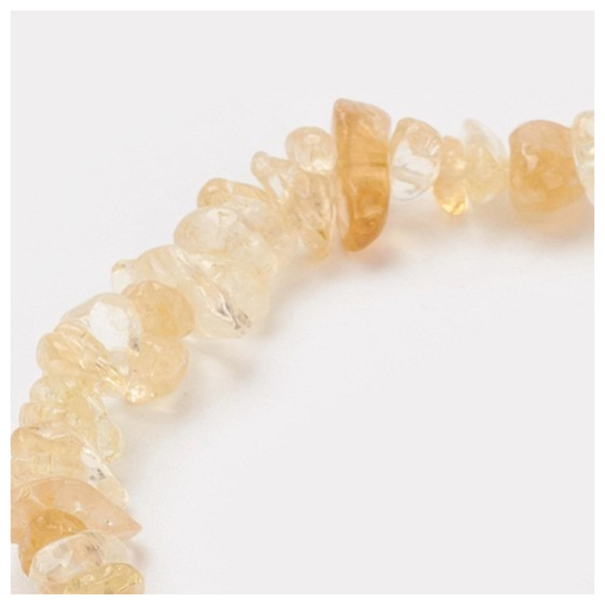 QueLindo - Citrine Bracelet with Tibetan Elephant Charm - Abundance & Prosperity