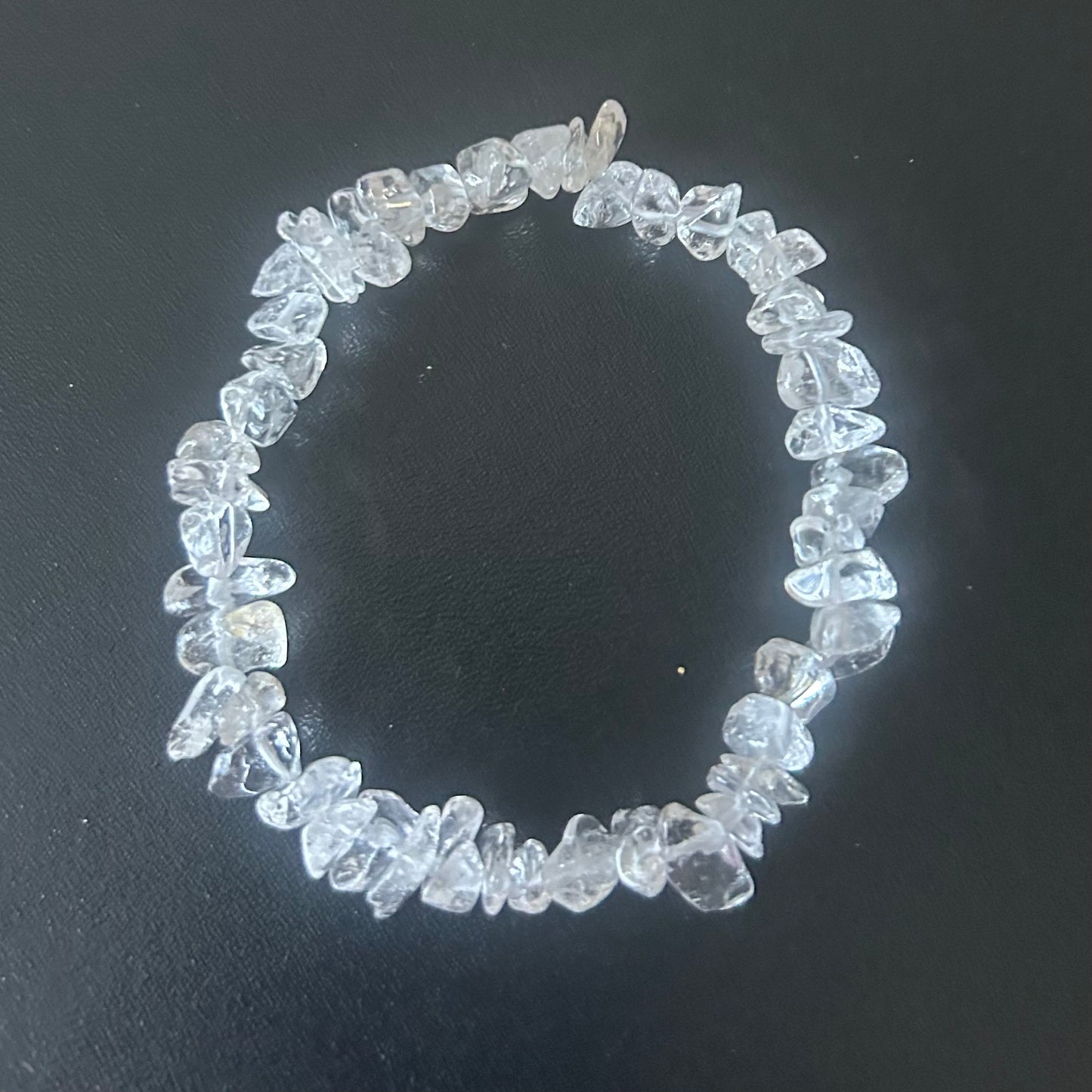 Crystal Quartz Chip Bracelet