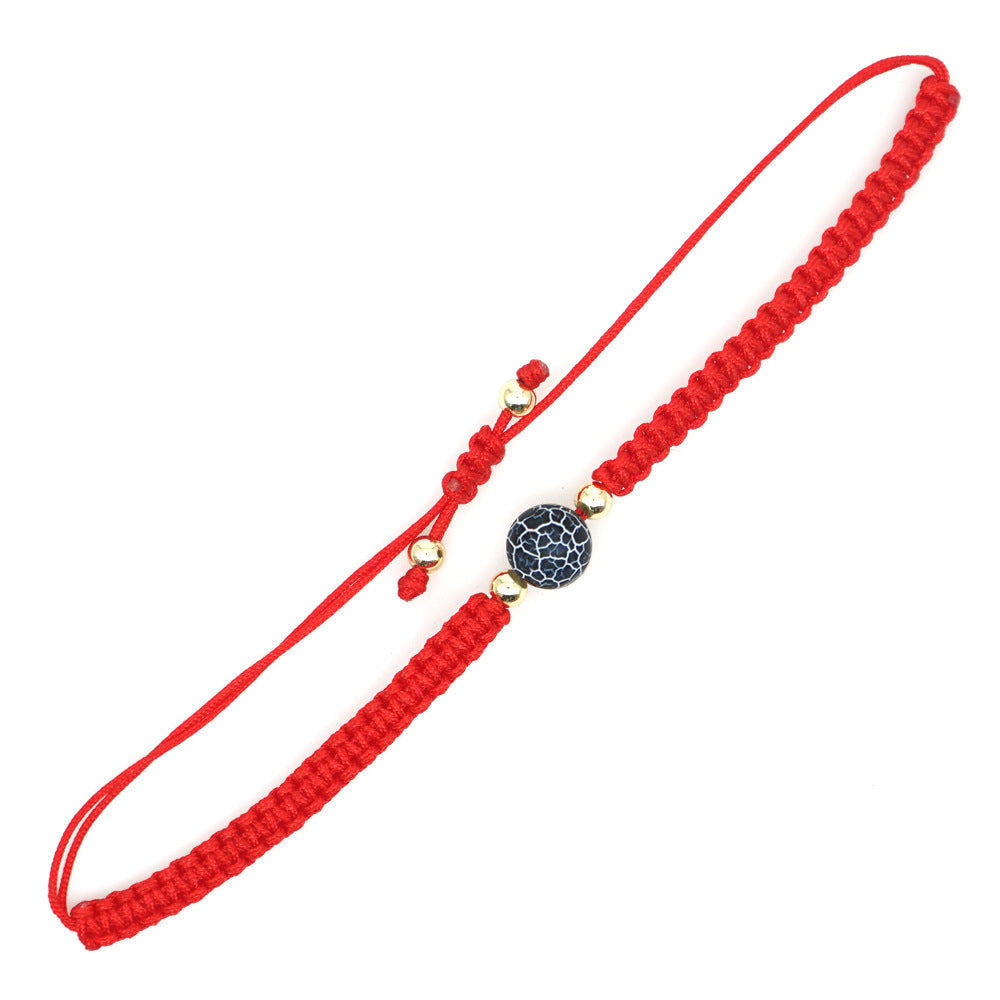 Natural Gemstone Red String Bracelet - Handcrafted, Stylish, and Meaningful