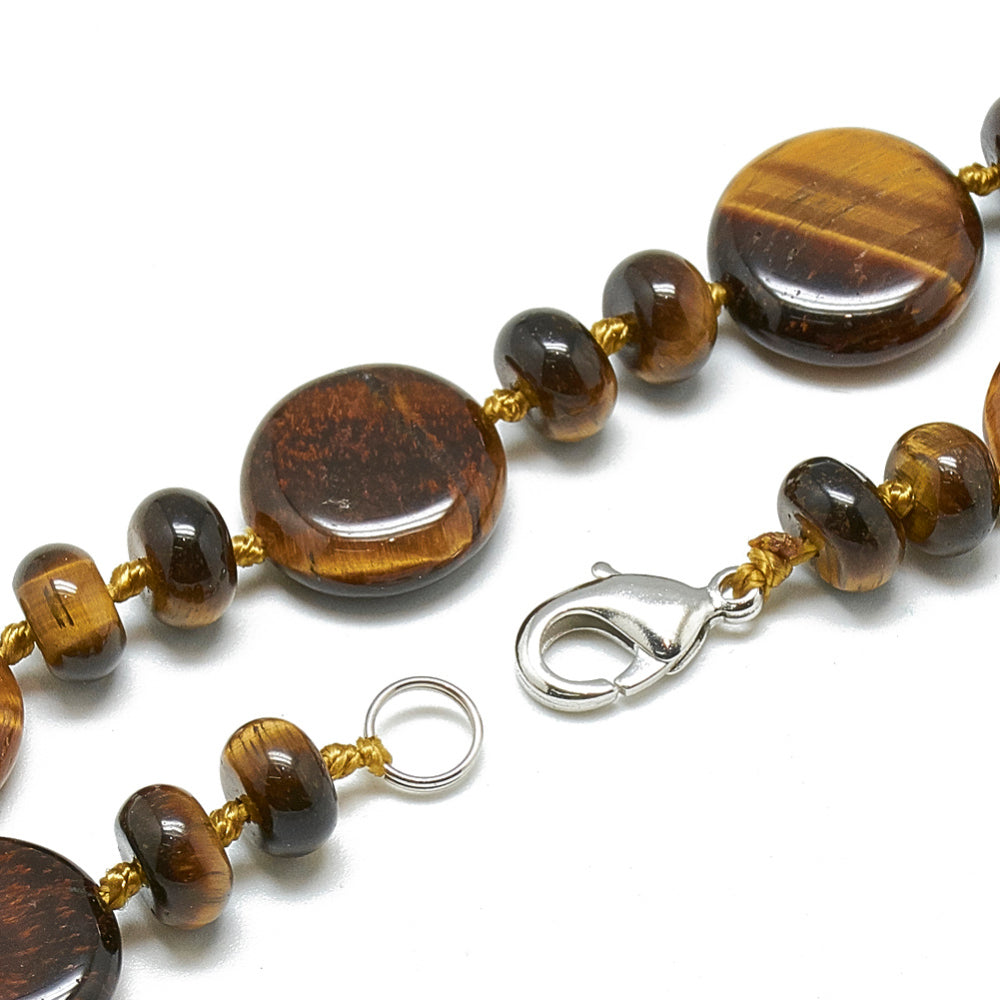 Tiger Eye Necklace - Handcrafted - QueLindo