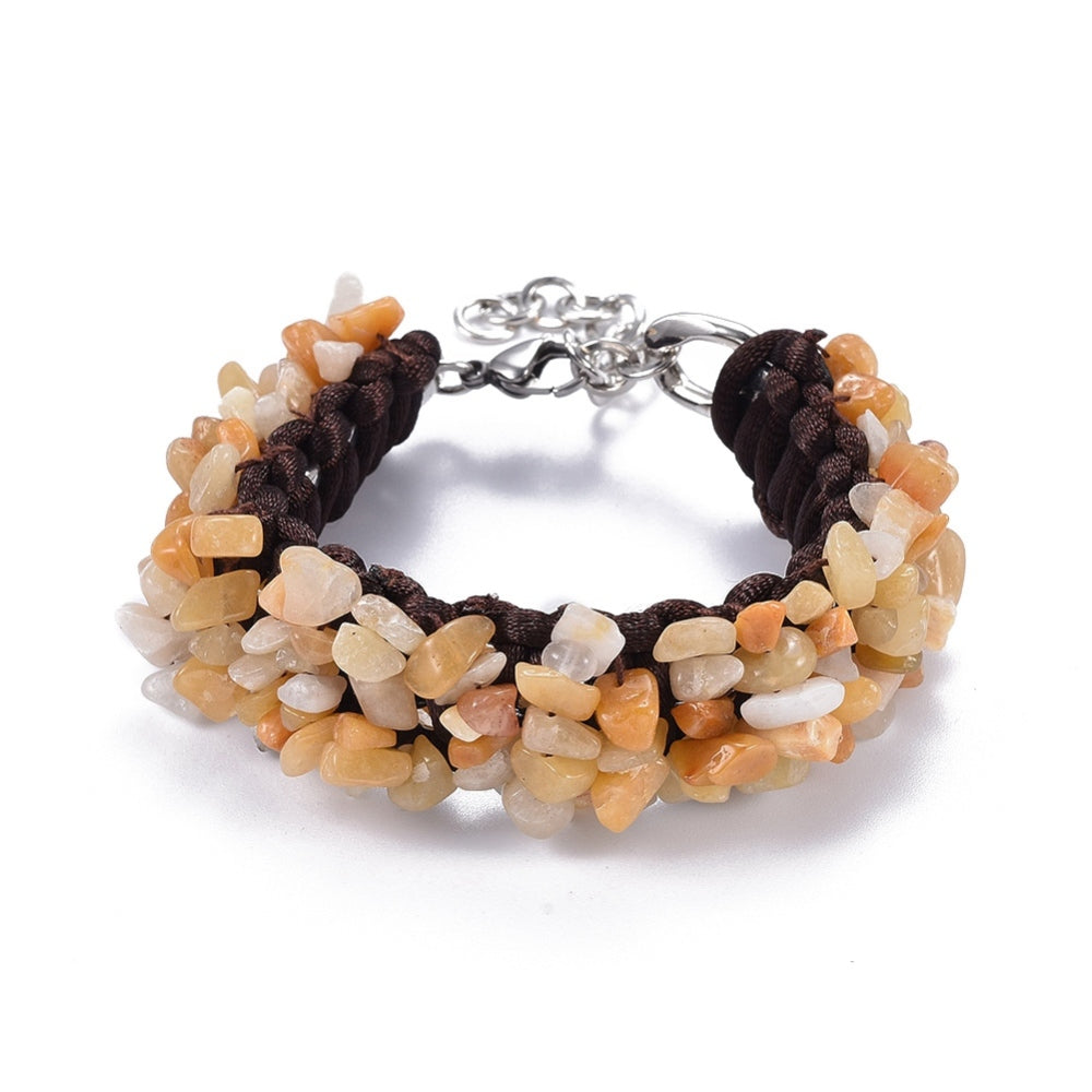 Natural Gemstone Chip Bracelet image 1