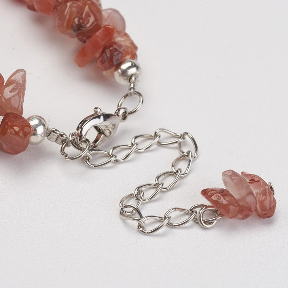 Handcrafted Natural Gemstone Chip & Bead Bracelets - Healing Crystal Collection