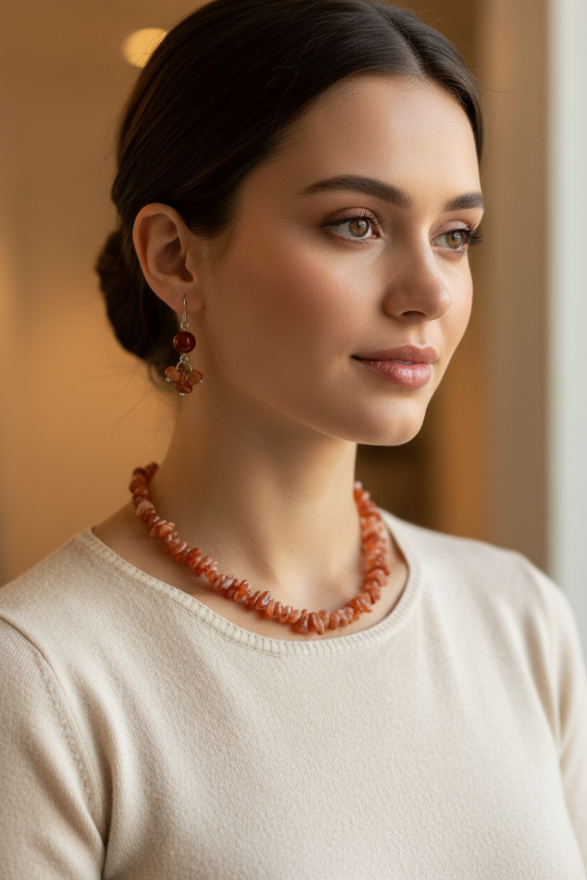 Carnelian Set on Model