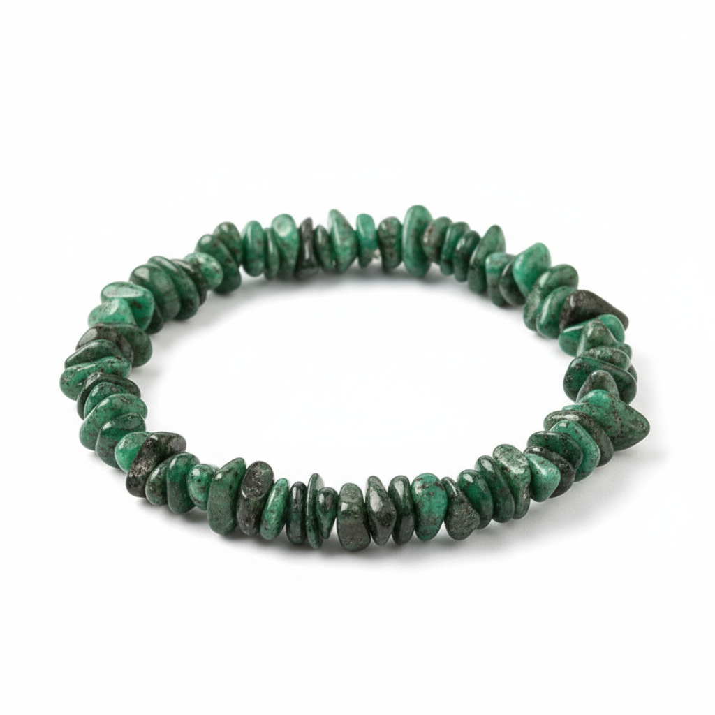 Emerald Beryl Chip Bracelet