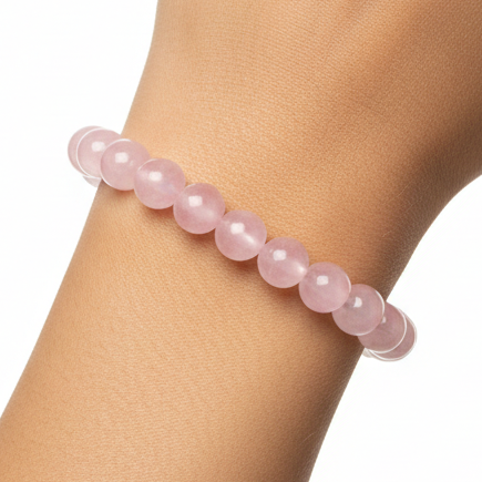 Latina hand model - rose quartz