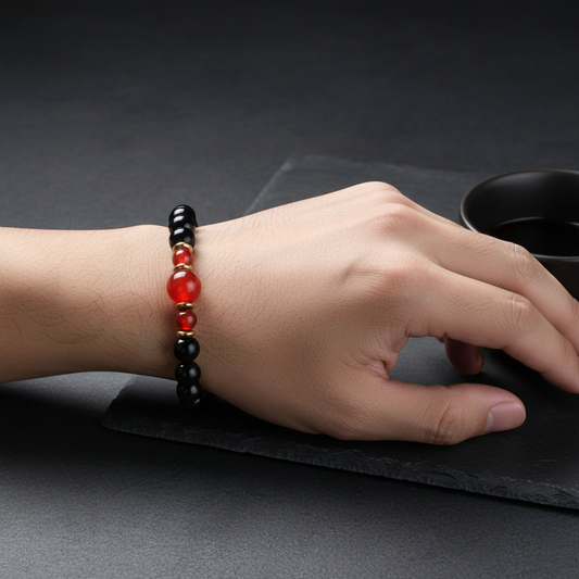 Man wearing bracelet