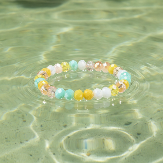 Pulsera Amarilla/Turquesa - Flotando en Río Verde