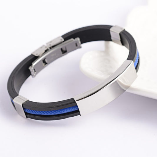 Titanium Steel Silicone Bracelet image 0