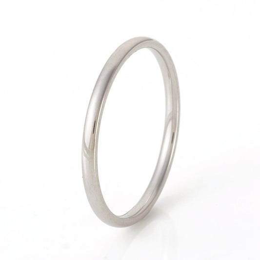 Thick Stackable Rings - Gold or Silver Stainless Steel