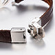 Nautical Anchor Bracelet | Stainless Steel & Leather | Marine Jewelry