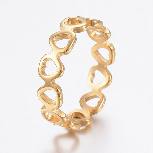 Heart  Gold Ring image 0