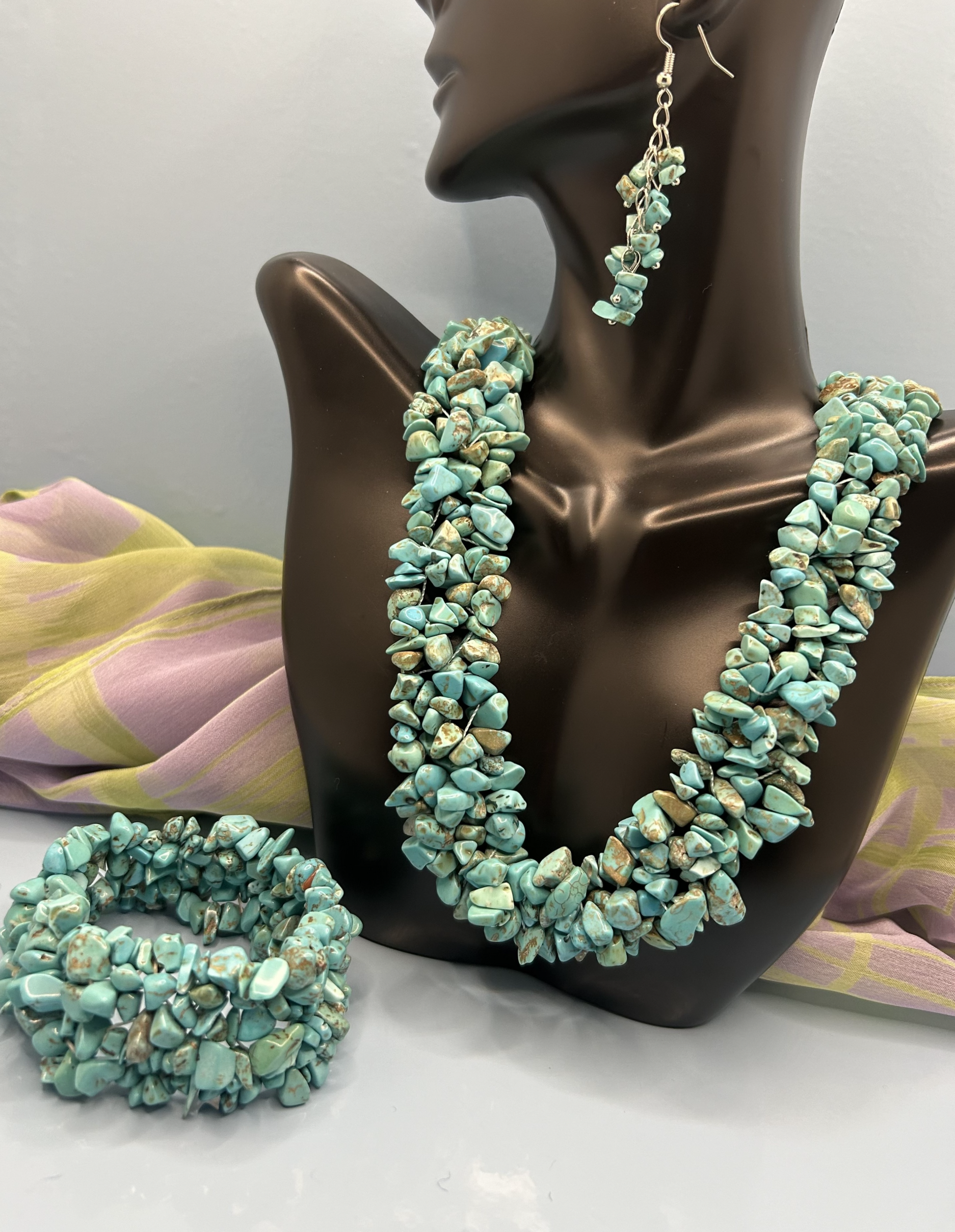 Turquoise Necklace Set image 0