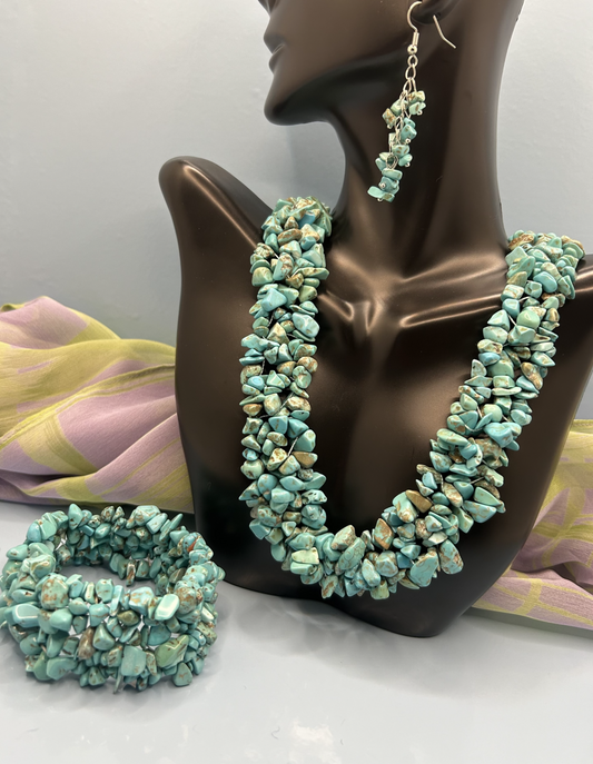Turquoise Necklace Set image 0