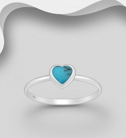 Heart Turquoise Ring image 0