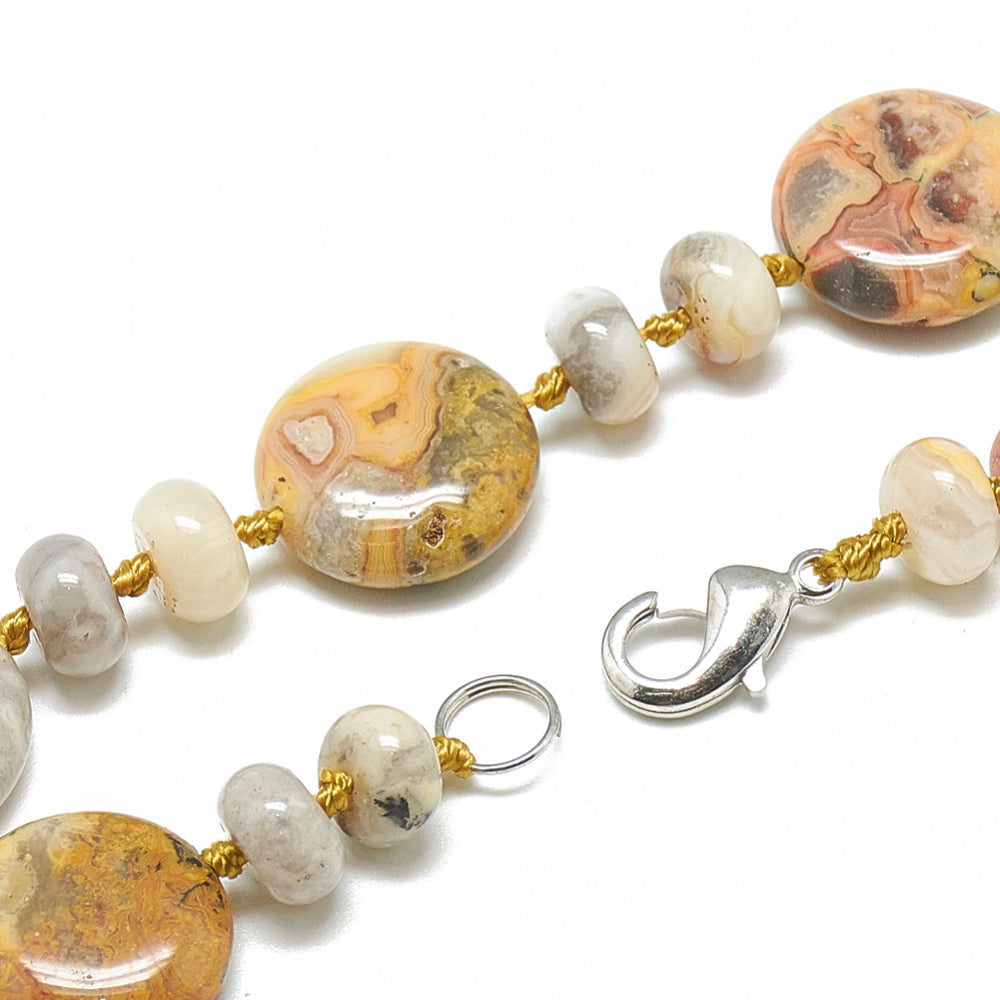 Crazy Agate  Necklace - Handcrafted - QueLindo