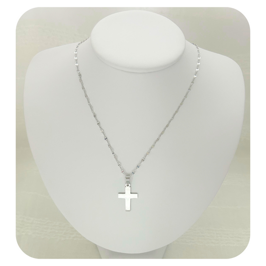 Stainless Steel Pendant Necklace - Multi Design - Coffee Bean Chain