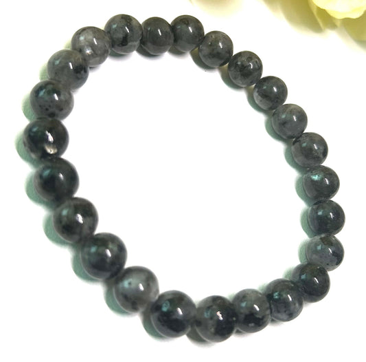 Black Labradorite Bracelet - Natural Gemstone Healing Crystal Jewelry
