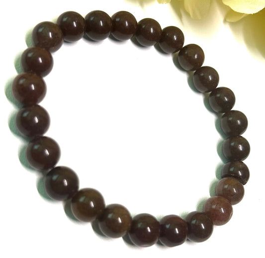 Natural Almandine Garnet Bracelet - Handcrafted Gemstone Jewelry