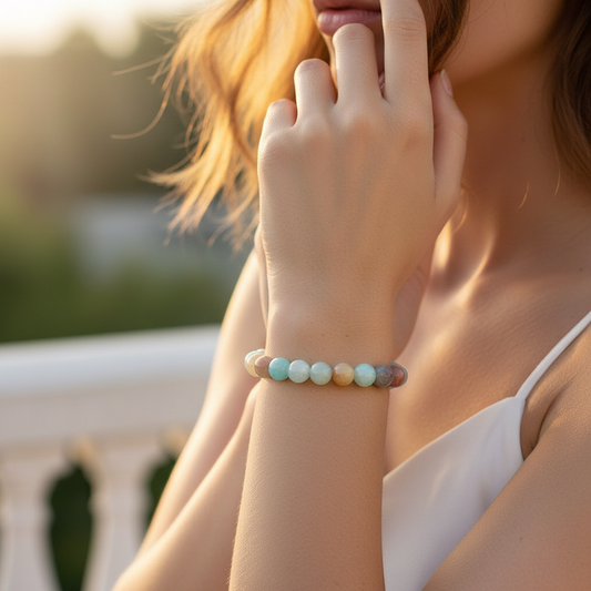 Amazonite Bracelet Detail