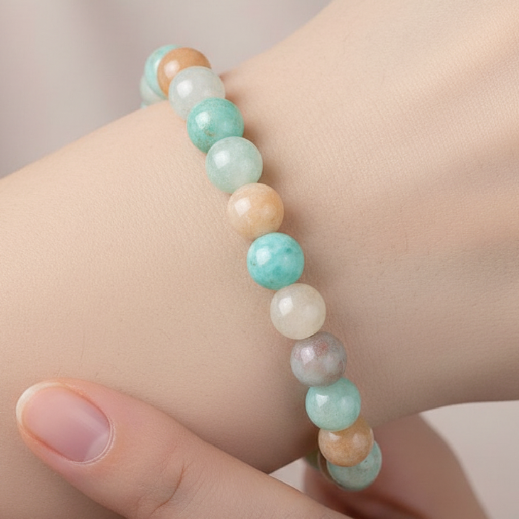 Amazonite Bracelet Macro