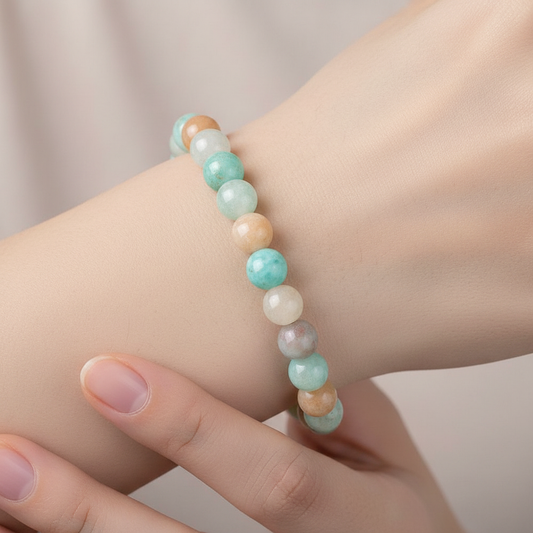 Amazonite Bracelet Macro