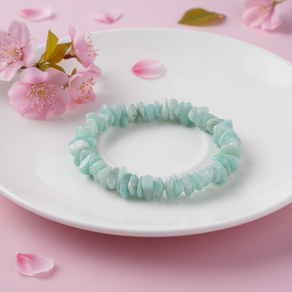 Amazonite Chip Bracelet - Styled