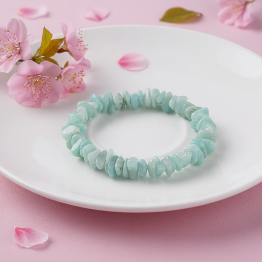 Amazonite Chip Bracelet - Styled