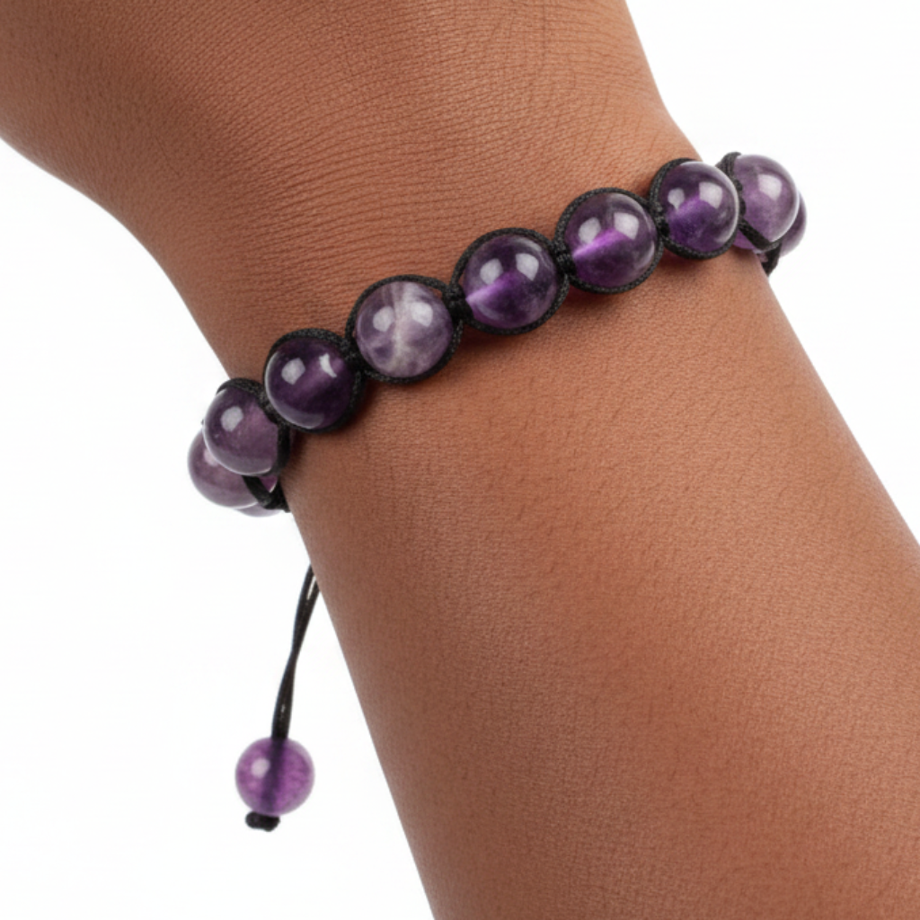 Amethyst Bracelet - Mano Piel Oscura