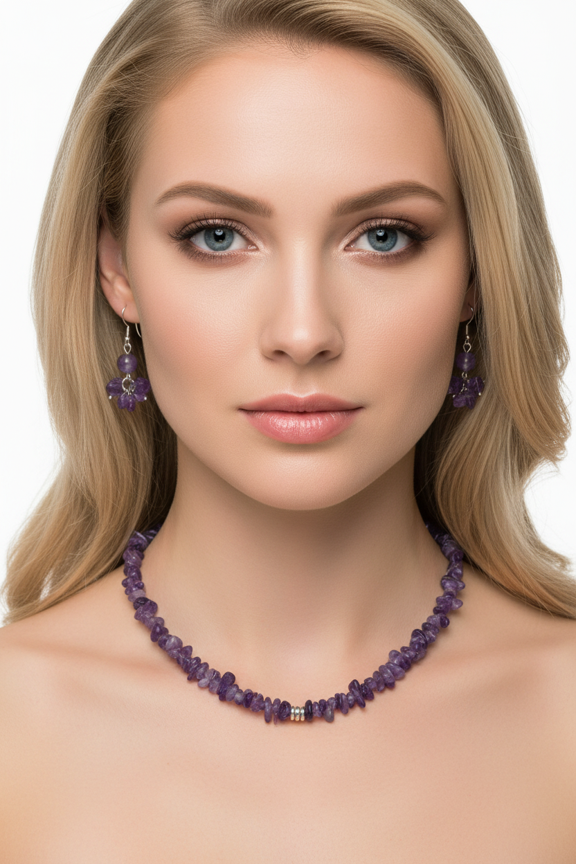 Amethyst Set - One Silver Ring