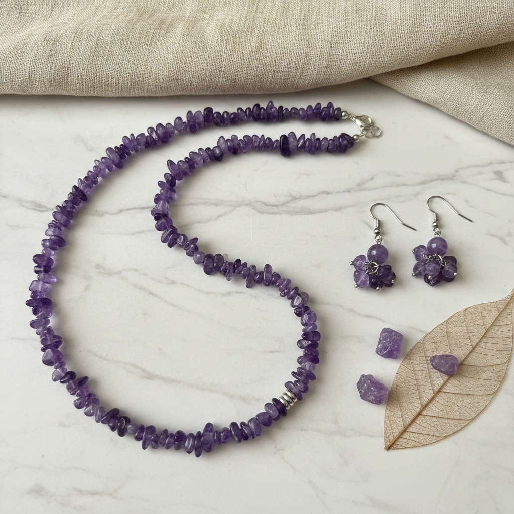 Amethyst Set - Textured Minimalist Background