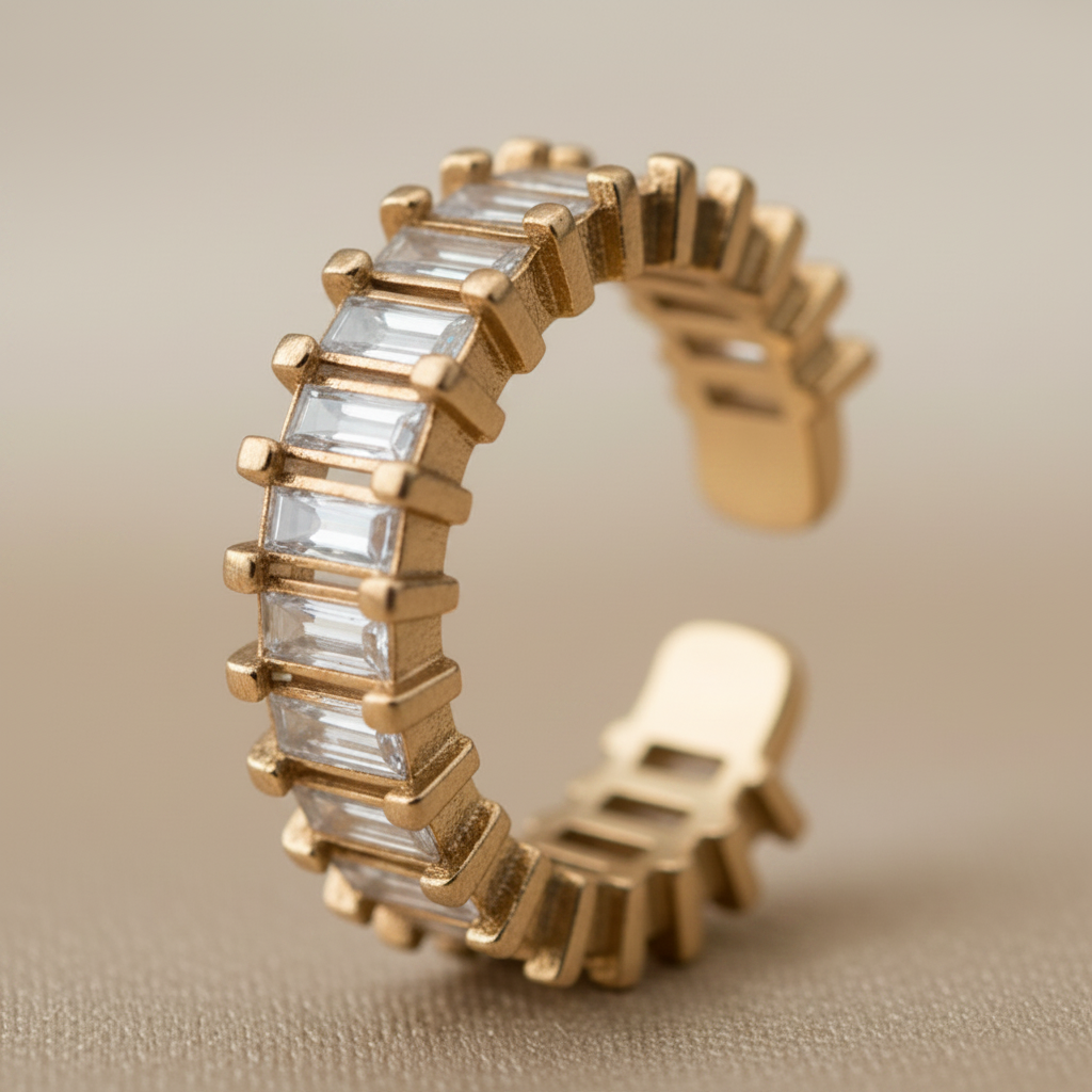 Anillo Clear Gold - Champagne