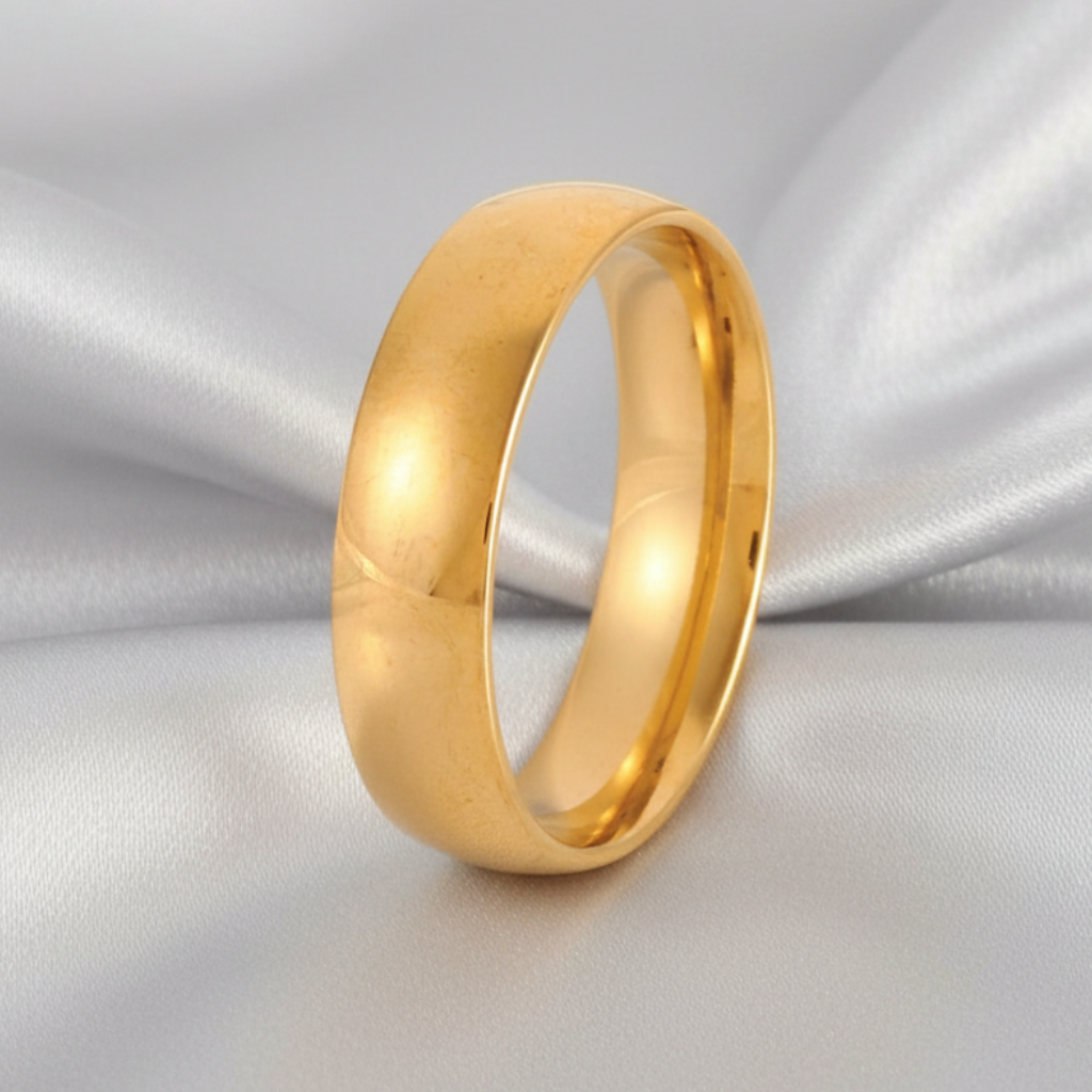 Anillo Gold - Fondo Satinado Gris Claro