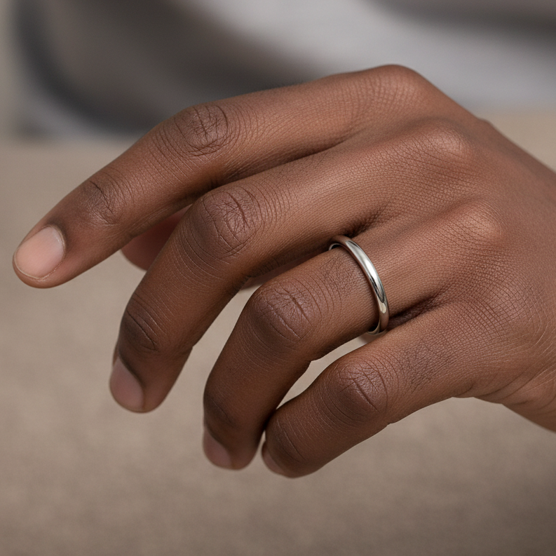 Anillo silver - modelo afro