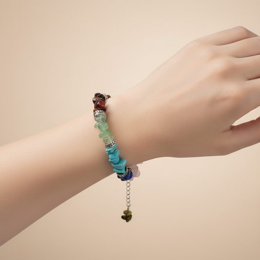 Arm extended showing bracelet