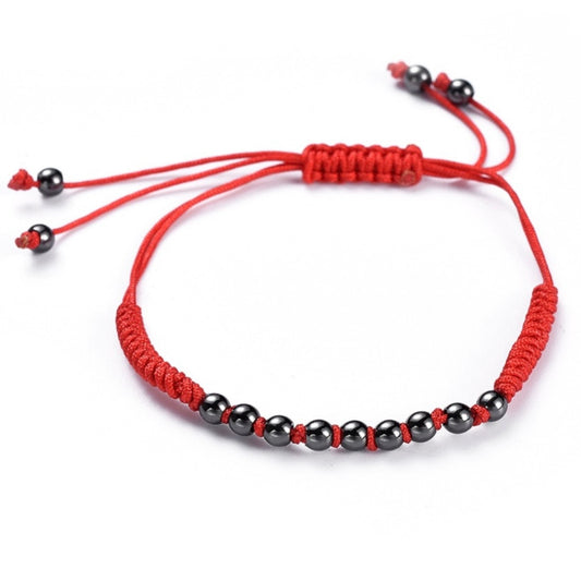 Gunmetal  Red String Bracelet image 0