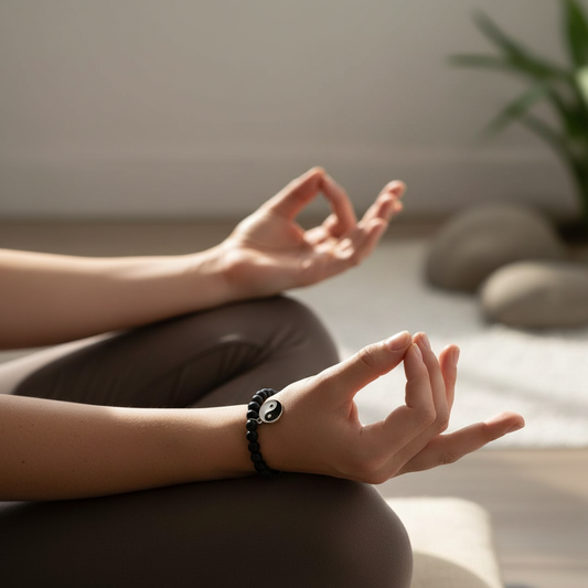 Black onyx bracelet - meditation zen