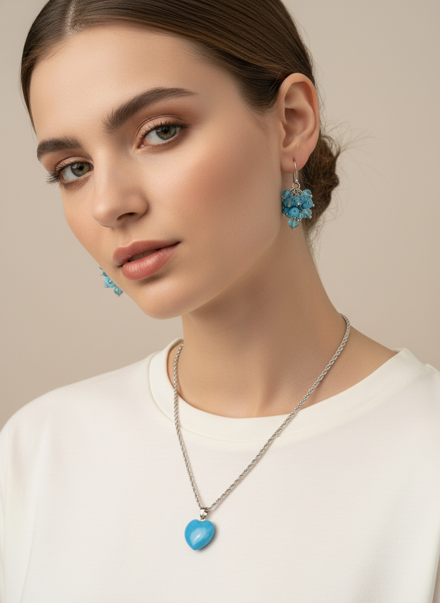 Blue howlite set based on original