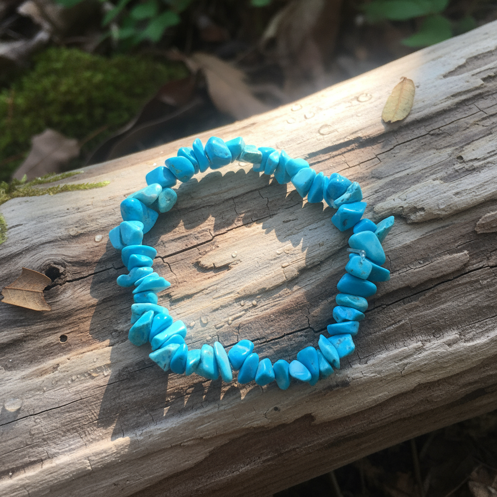 Bracelet on driftwood