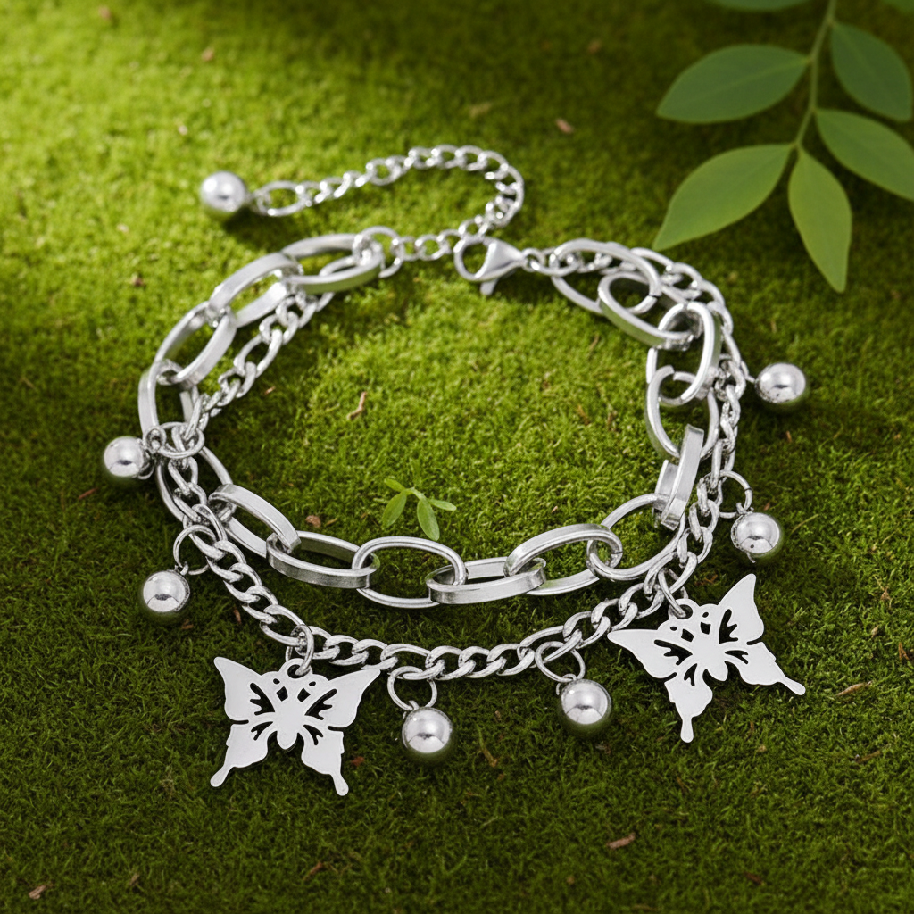 Bracelet on nature background