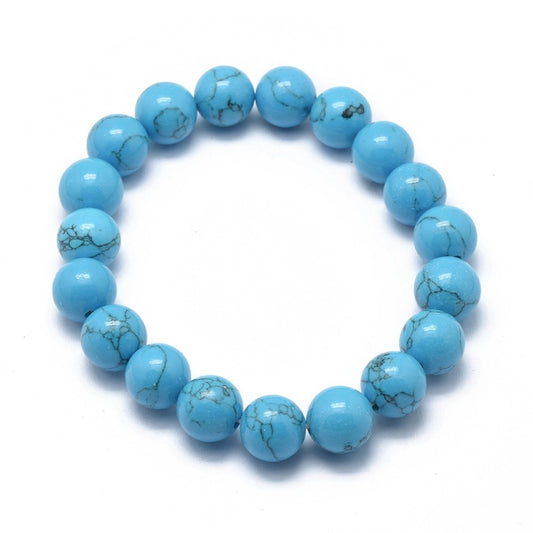 Turquoise Reconstructed - Beaded Bracelet