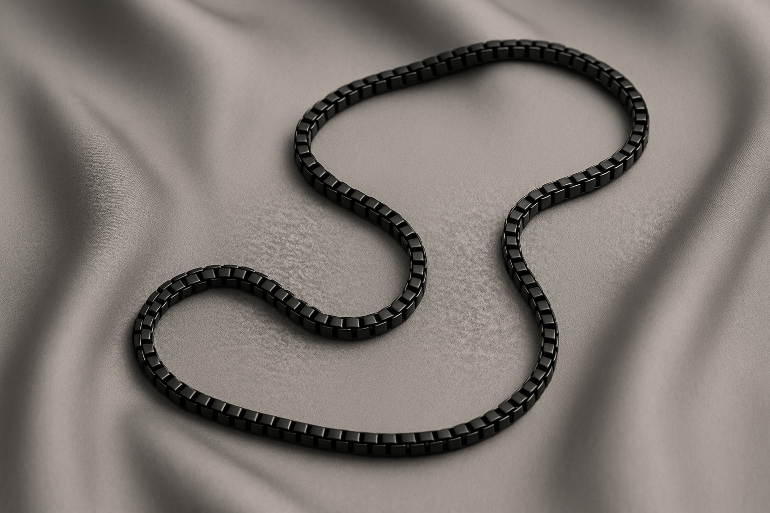 Cadena negra en forma de S