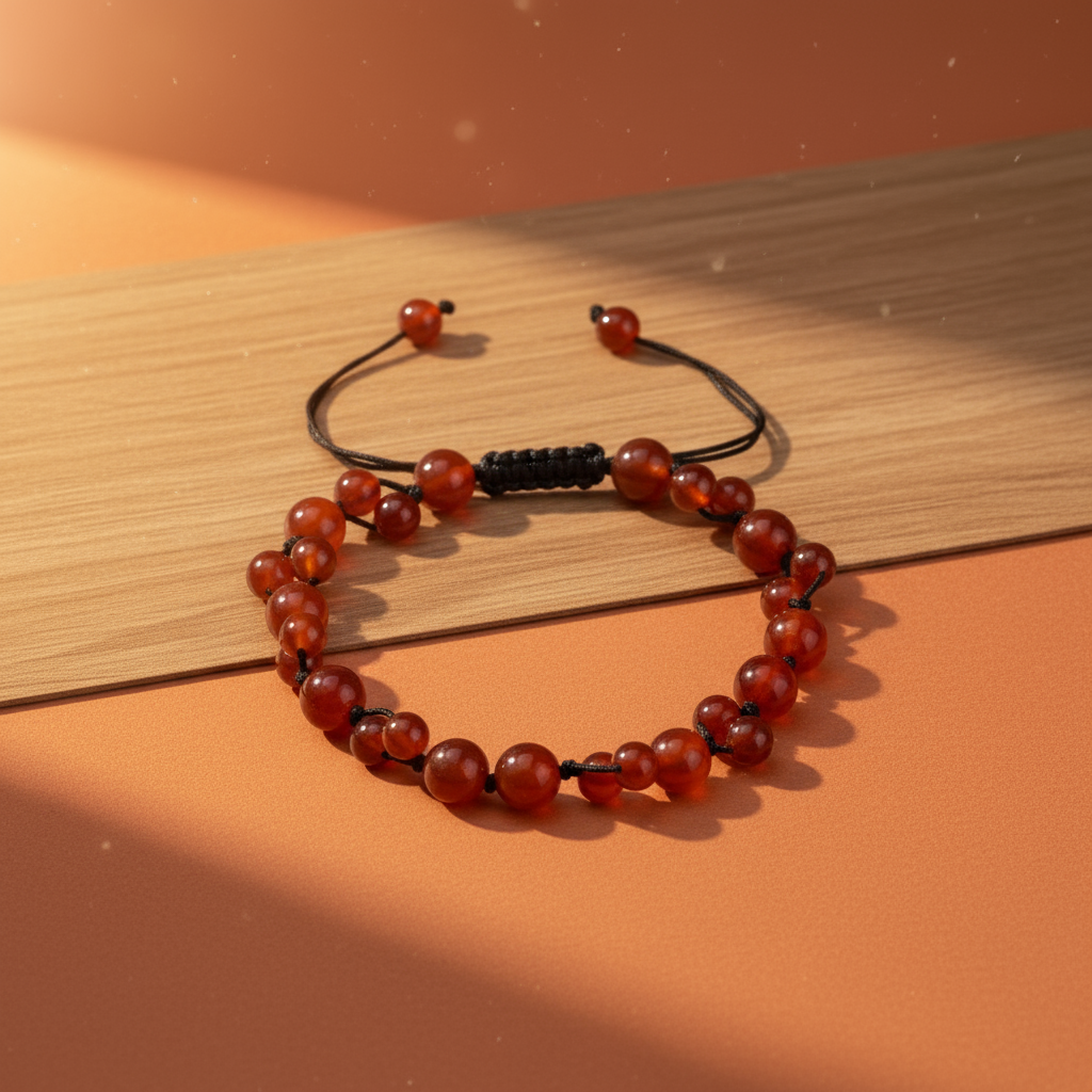 Carnelian Bracelet with Attractive Background