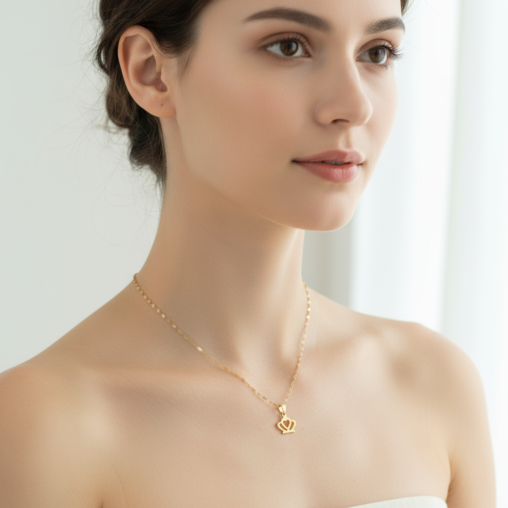 Collar de Corona en Modelo