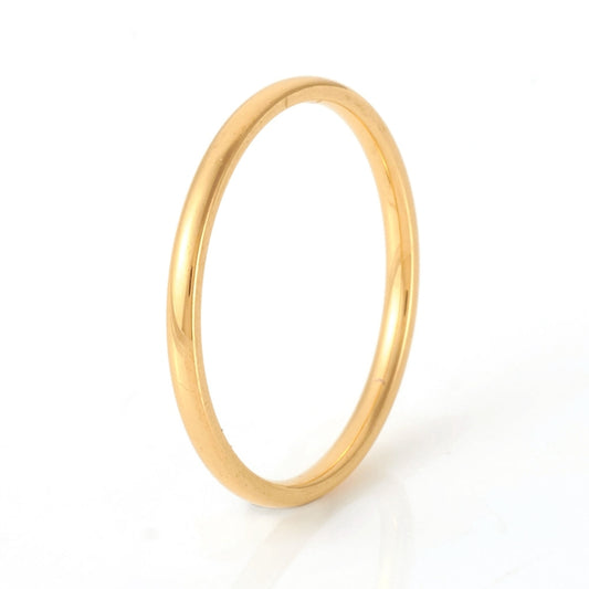 Thick Stackable Rings - Gold or Silver Stainless Steel